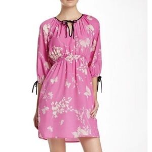 Yumi Kim pink butterfly Jeanette Dress Small Anthropologie